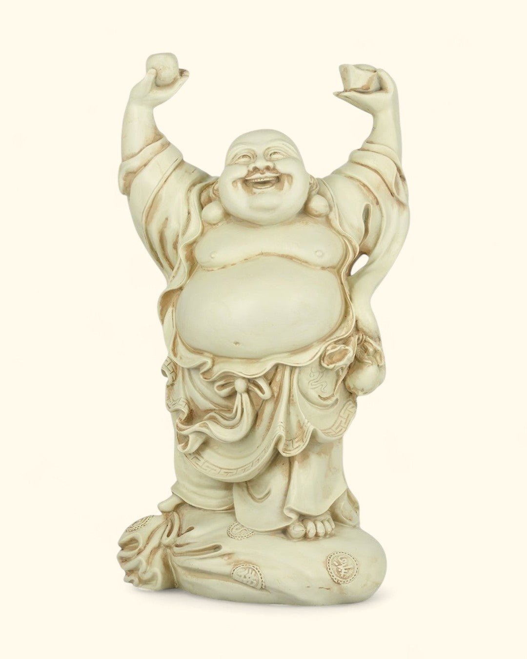 Standing Happy Buddha Statue - Sculptures & Statues