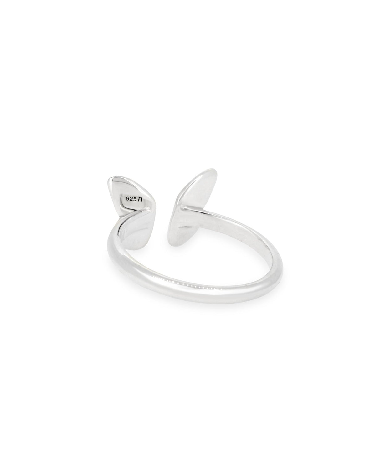 Sterling Silver Butterfly Wing Ring – Adjustable Open Band Design (Sizes 6–8) - Rings