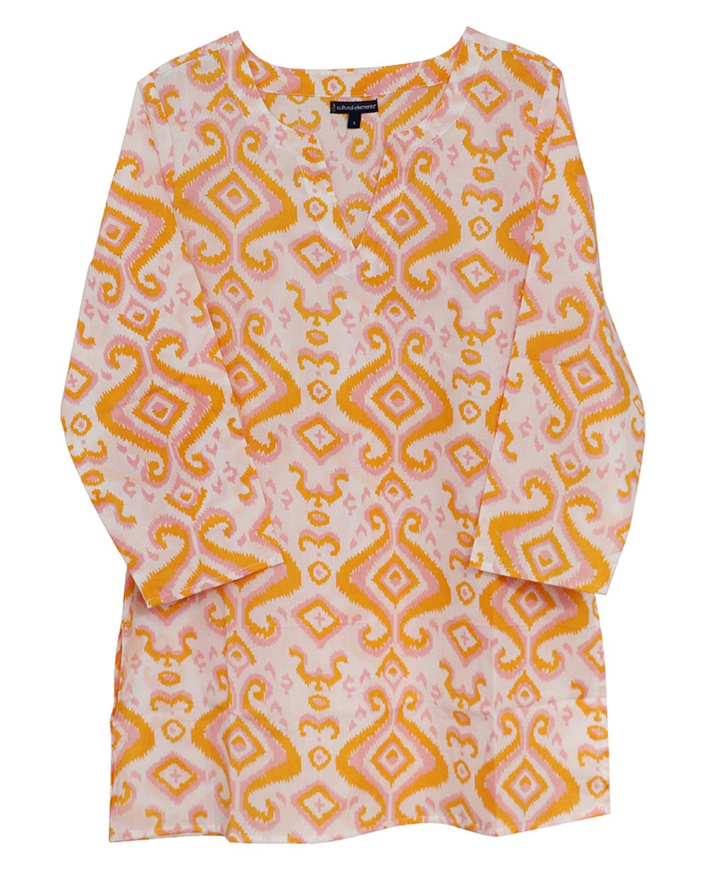 Sunshine Lightweight Cotton Tunic Top - Apparel Small