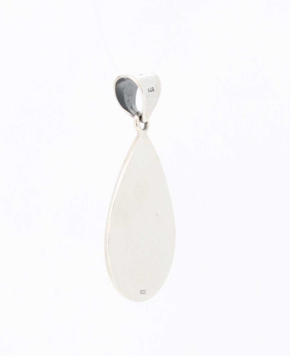 Teardrop Unalome Sterling Silver Pendant - Pendants