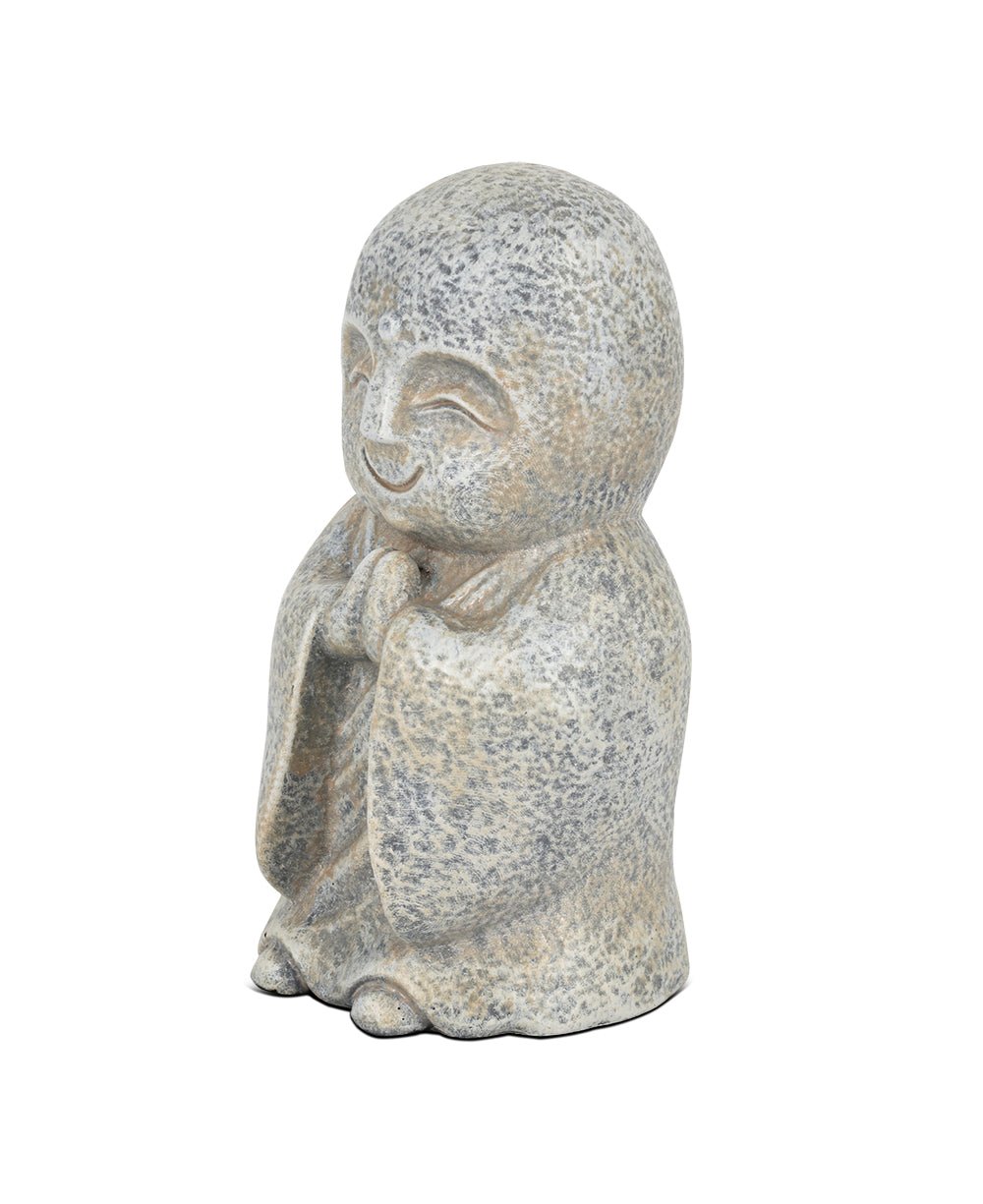 Textured Jizo Namaste Statue - Sculptures & Statues