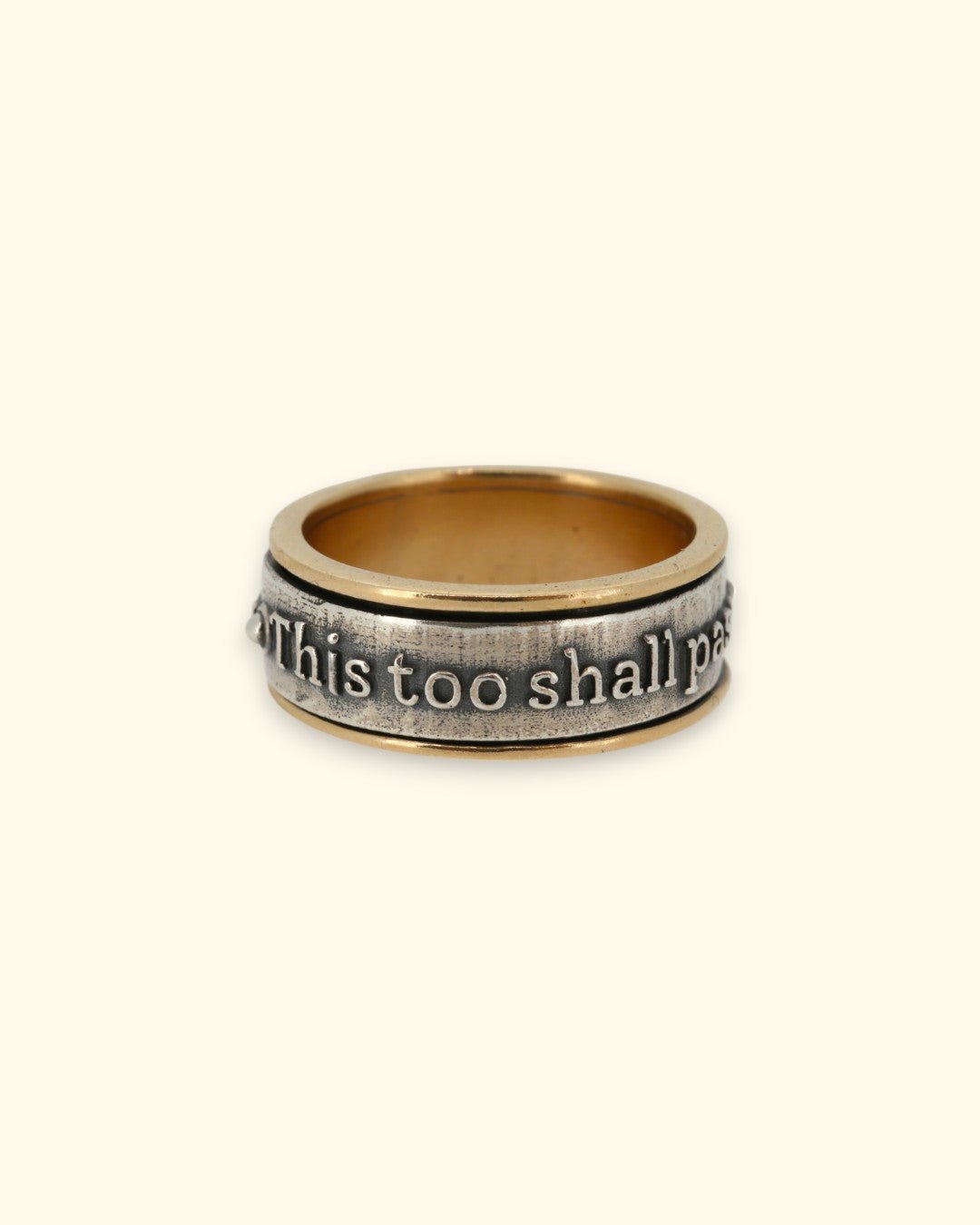 This Too Shall Pass Ring Spinner Mindfulness Ring - Rings Size 6