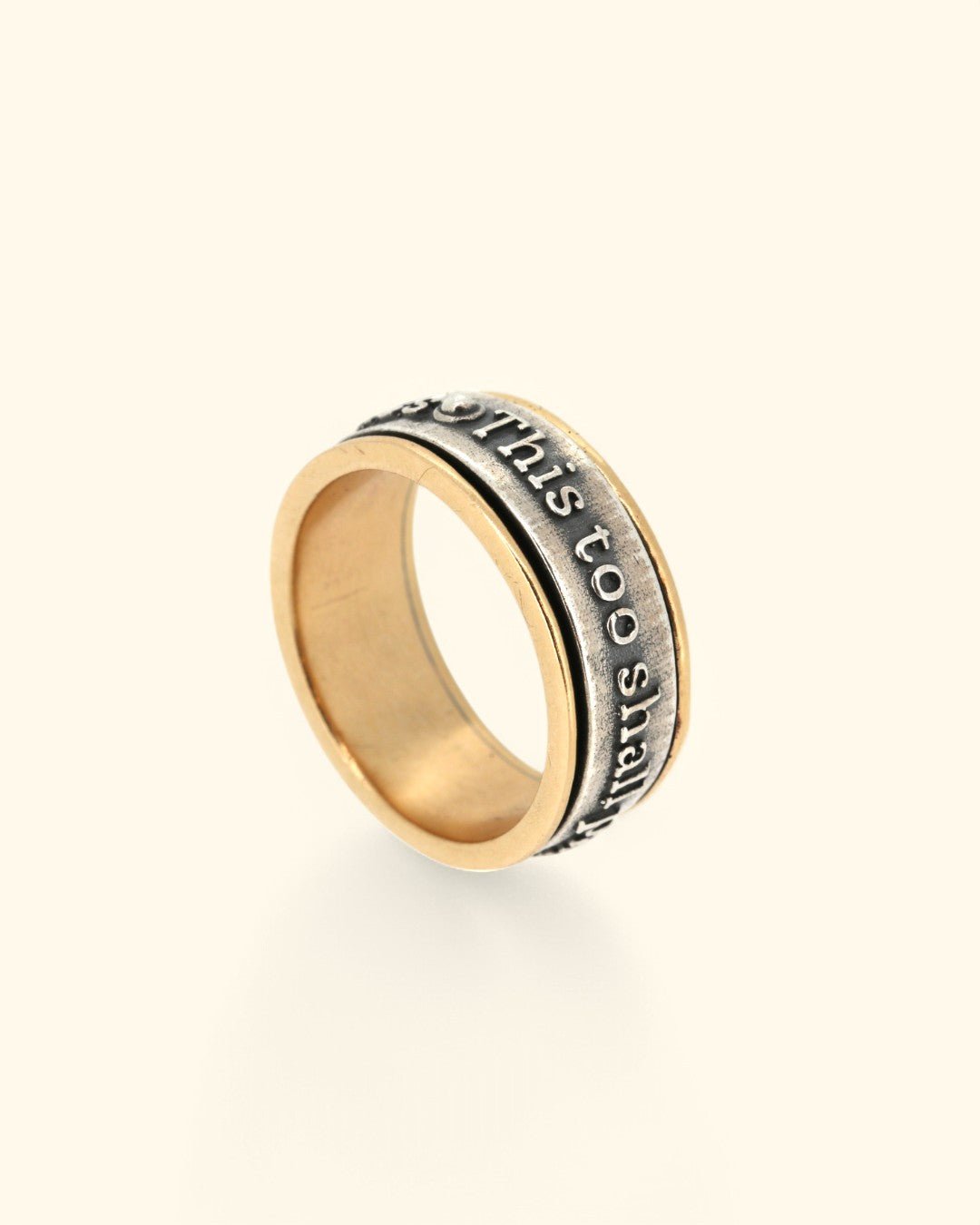 This Too Shall Pass Ring Spinner Mindfulness Ring - Rings Size 6
