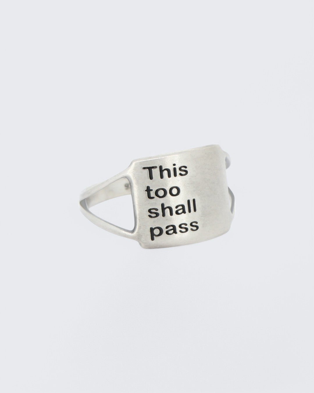 This Too Shall Pass Sterling Silver Ring - Rings Size - 6