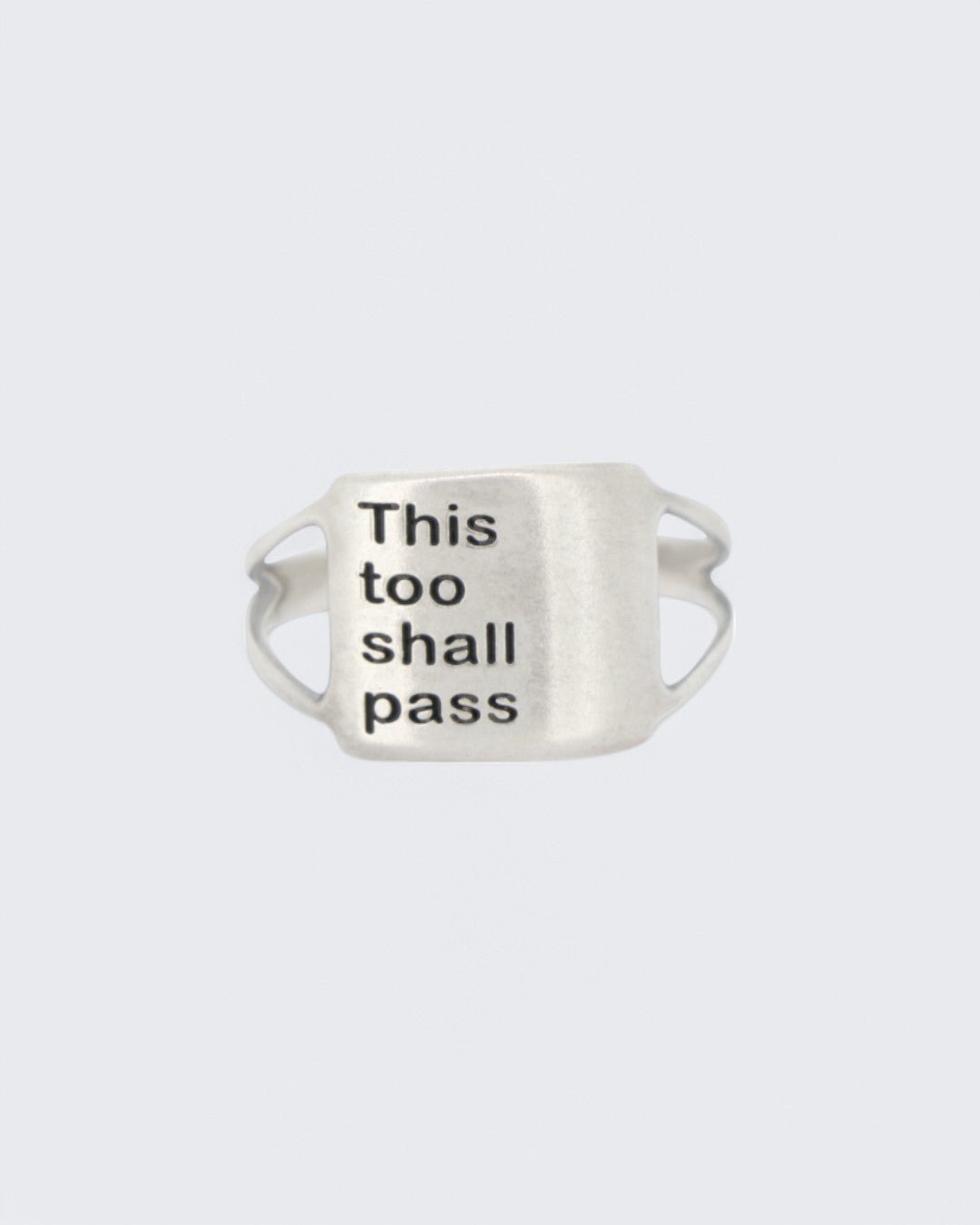 This Too Shall Pass Sterling Silver Ring - Rings Size - 6