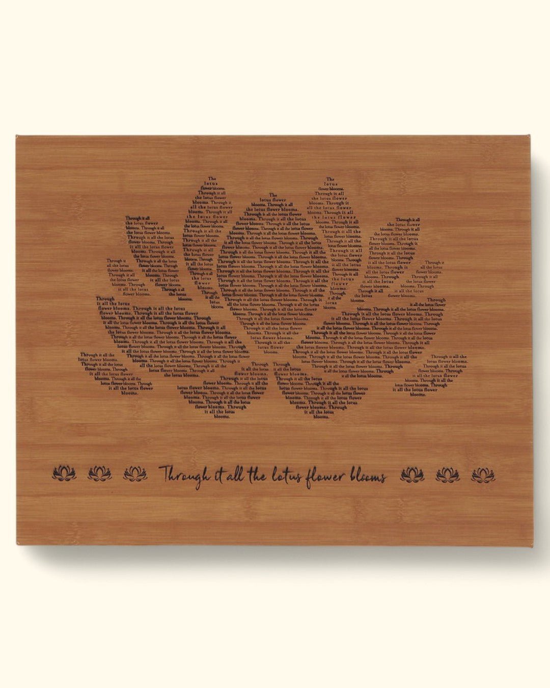 Through It All The Lotus Flower Blooms Wall Art, 16X20 Inches - Wind Chimes