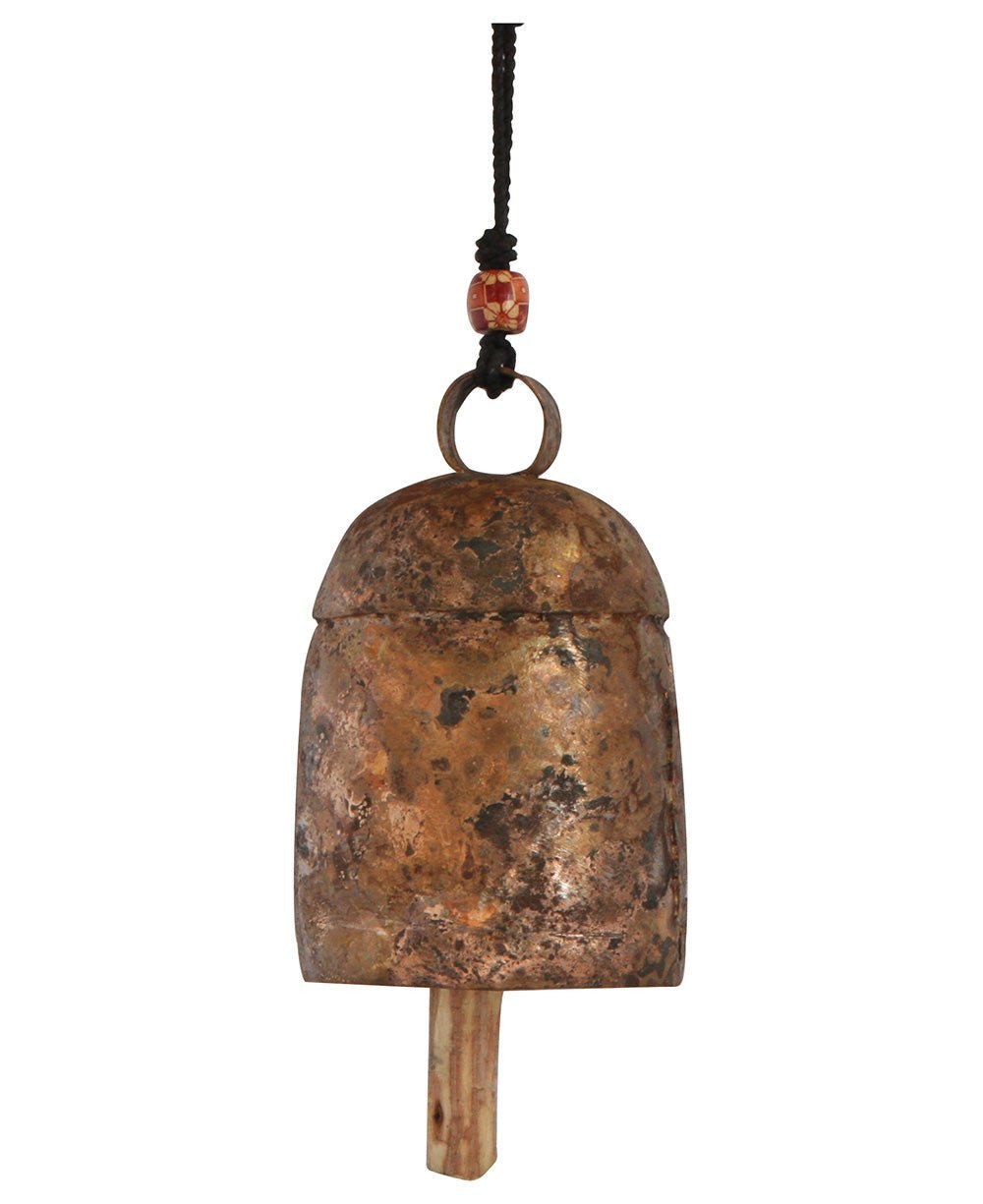 Traditional Indian Copper Cow Bells, Fair Trade - Decor Large