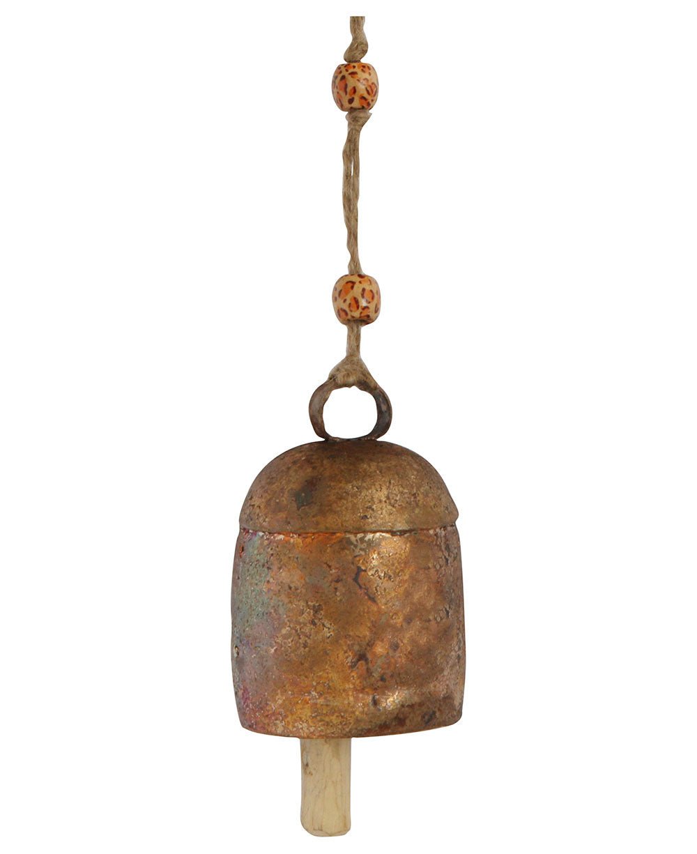 Traditional Indian Copper Cow Bells, Fair Trade - Decor Medium