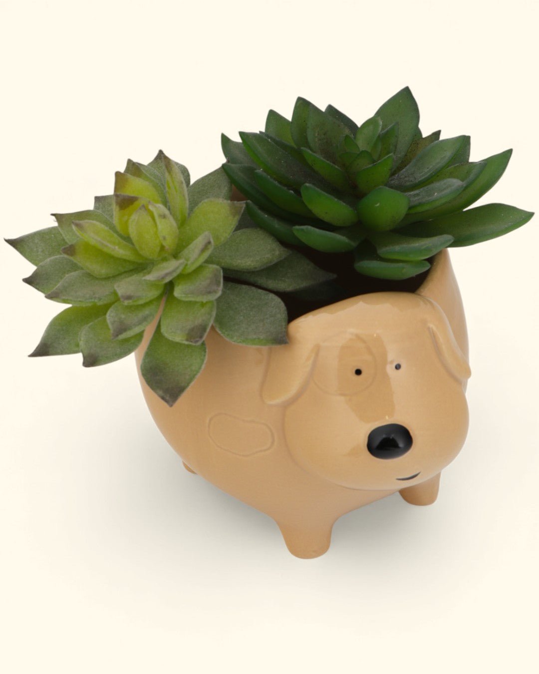 Whimsical Ceramic Animal Planters – Snail, Duck, Elephant, Dog, Sheep, or Owl (Assorted Sizes) - Pots & Planters Owl