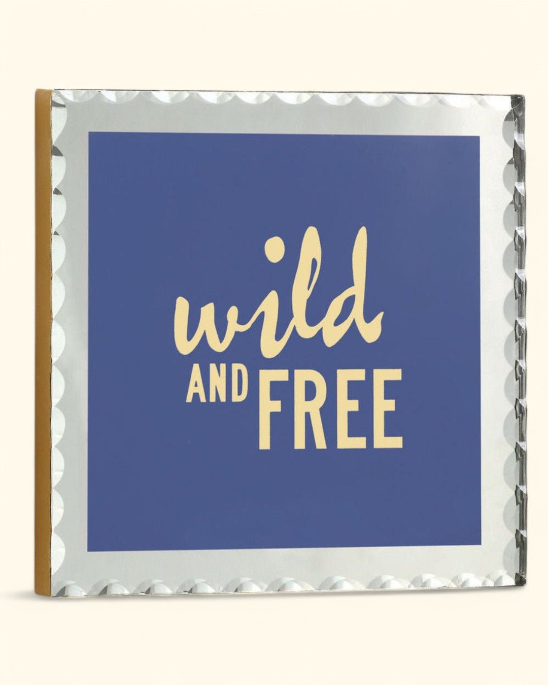 Wild and Free Glass Wall Plaque - Wall Art