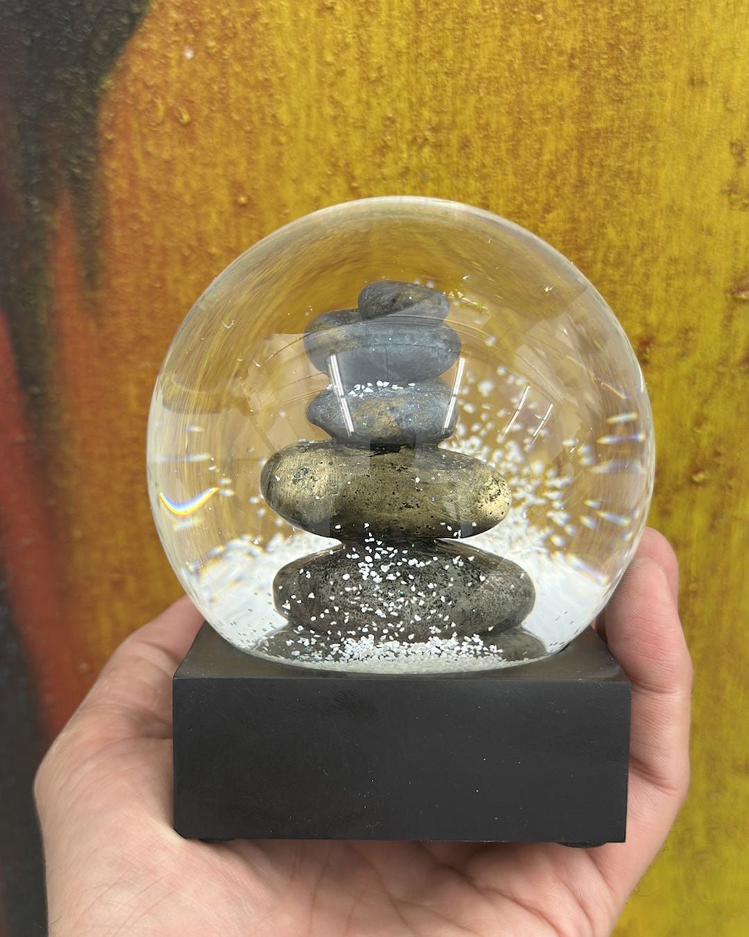 Zen Cairn Calming Snow Globe - Snow Globes
