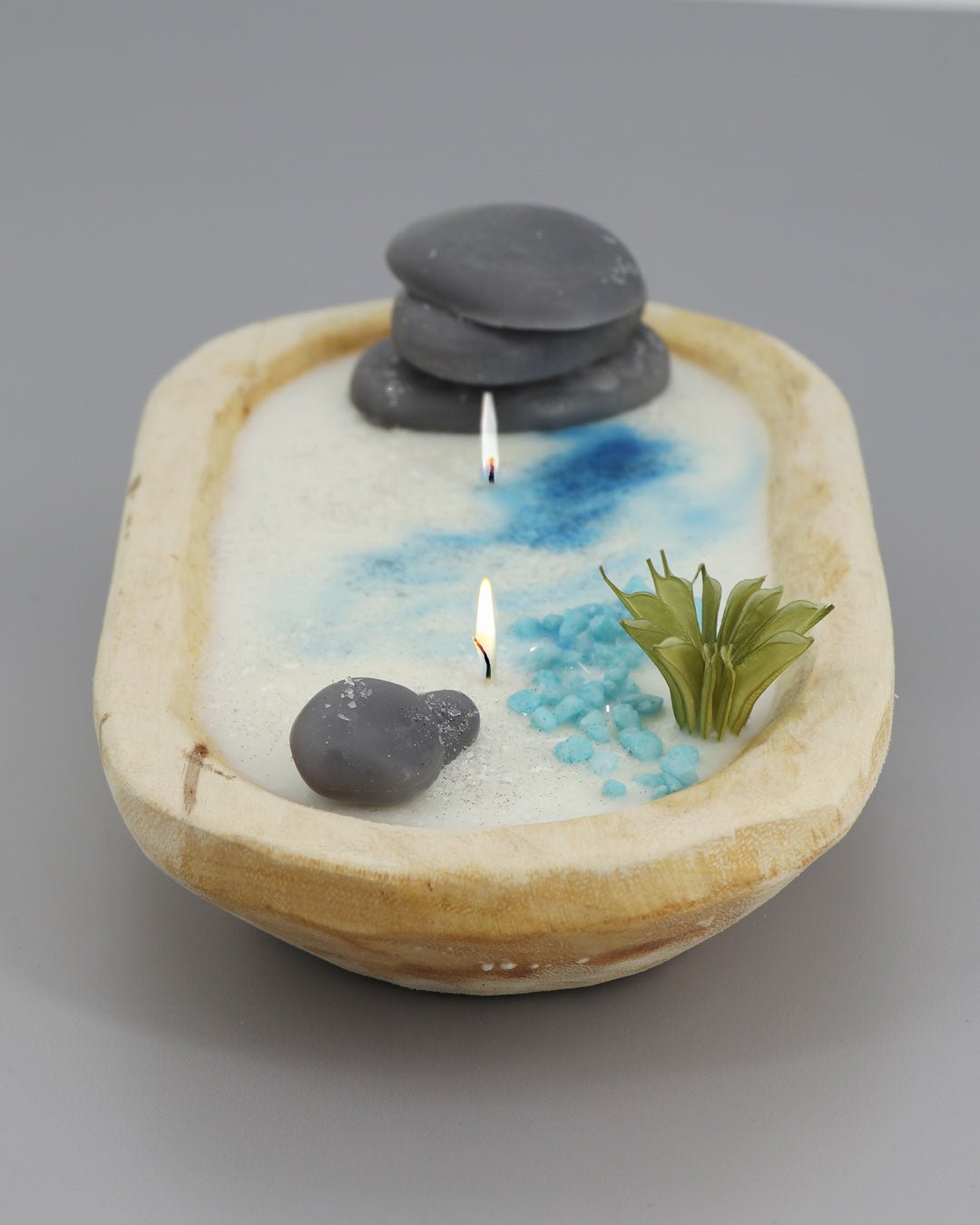 Zen Cairn Lake Design Soy Wax Candle - Candles