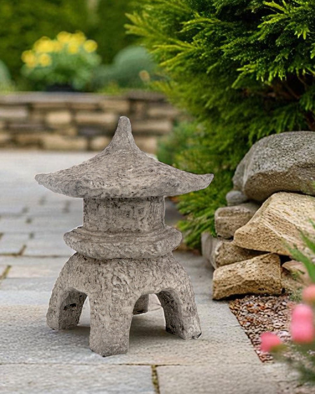 Zen Garden Japanese Pagoda Sculpture USA Made - Home