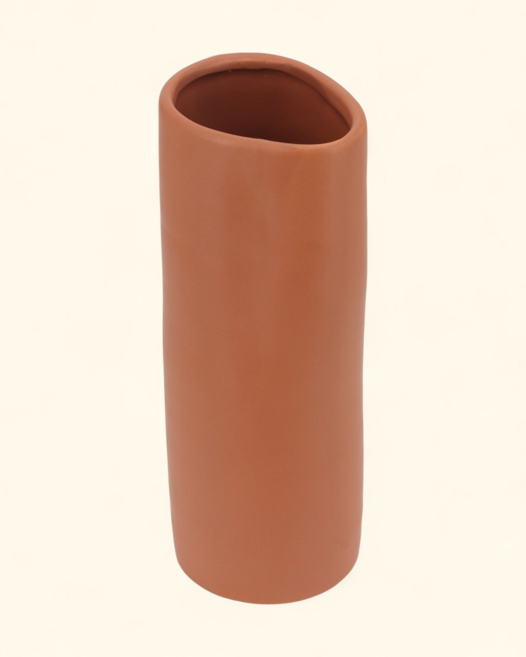 Zen - Inspired Terracotta Organic Tall Vase - Vases