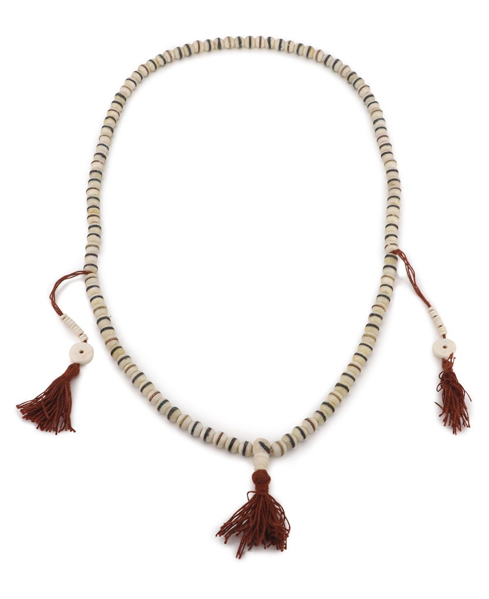 108 Beads Meditation Mala with Counters, Bone Inlay - Prayer Beads