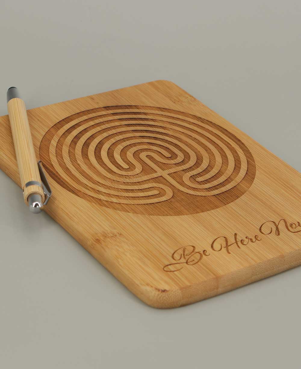 Be Here Now Seven Circles Design Bamboo Meditation Labyrinth - Media