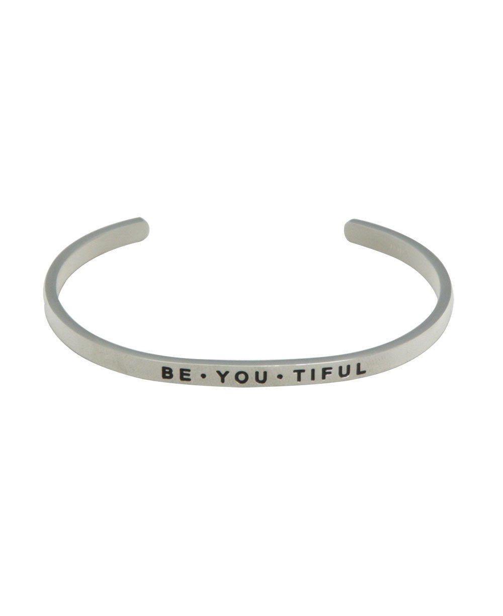 Be-you-tiful Engraved Cuff Bracelet -