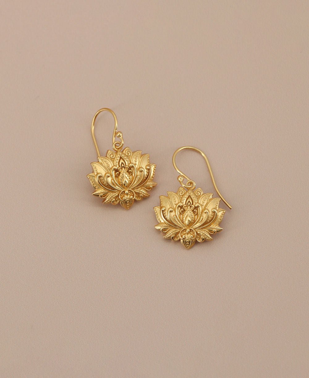 Blooming Lotus Earrings - Earrings