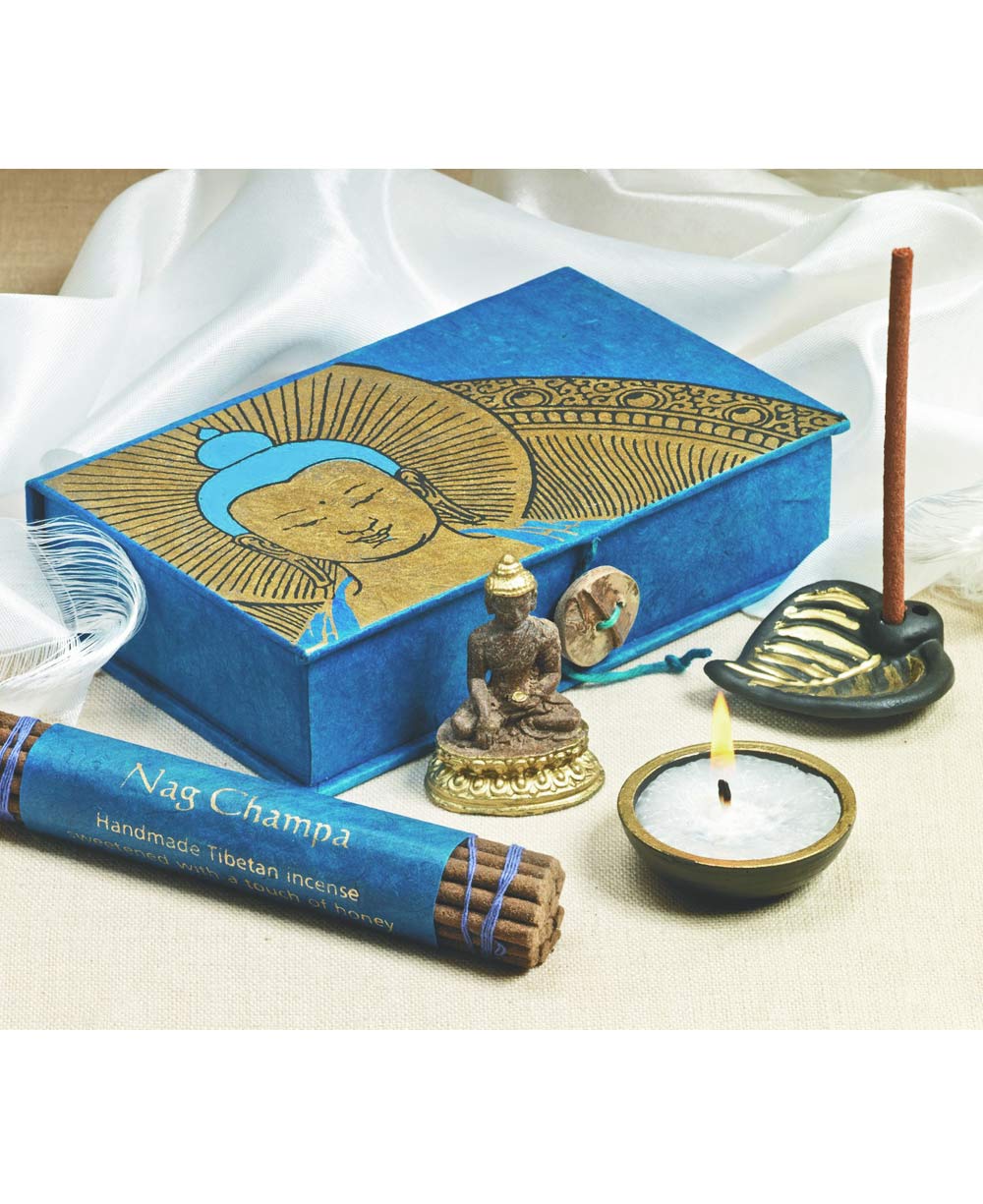 Blue Buddha Meditation Gift Box