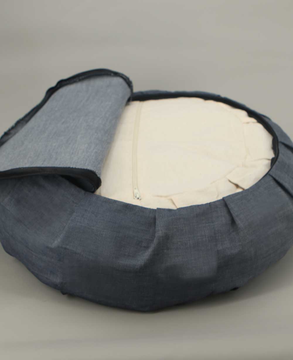 Blue Chambray Zafu Cushion - Massage Cushions