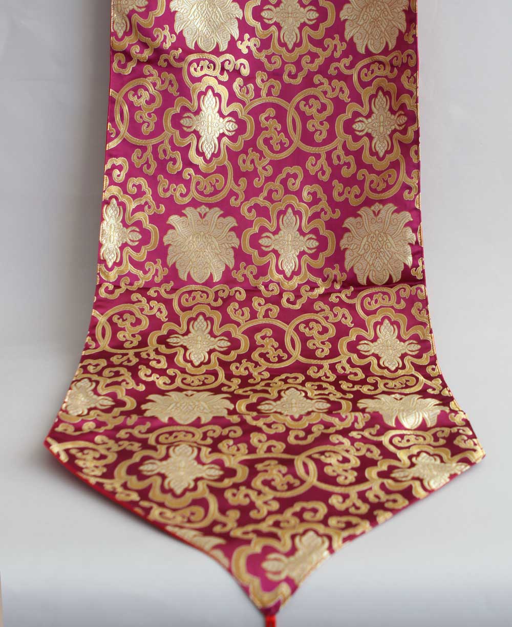 Brocade Altar Mat or Table Runner, Plum - Table Runners