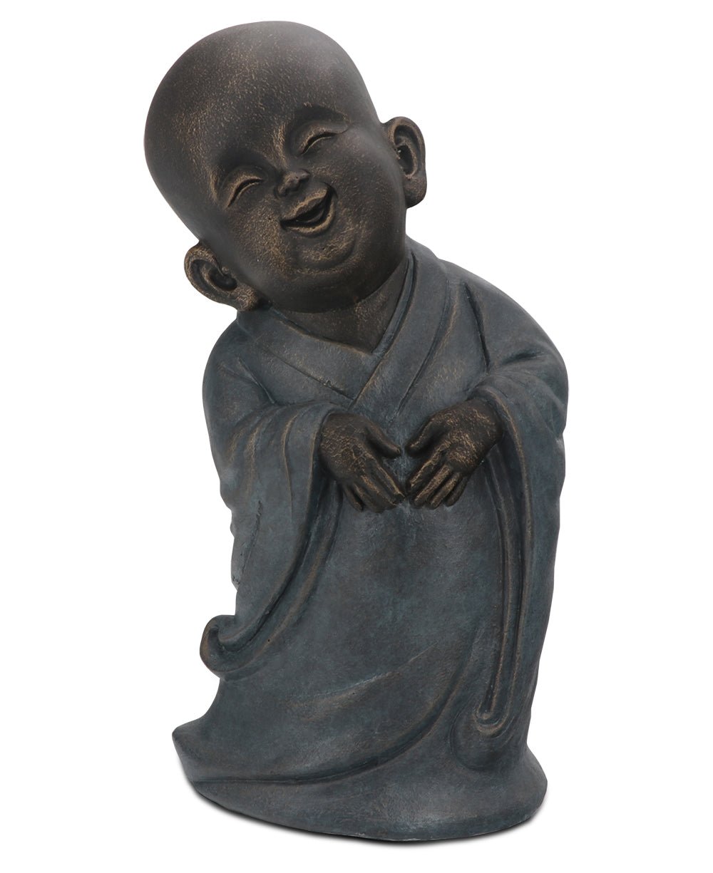 Cast Resin Baby Monk Garden Statue: Heartfelt Blessings in Adorable Elegance - Sculptures & Statues