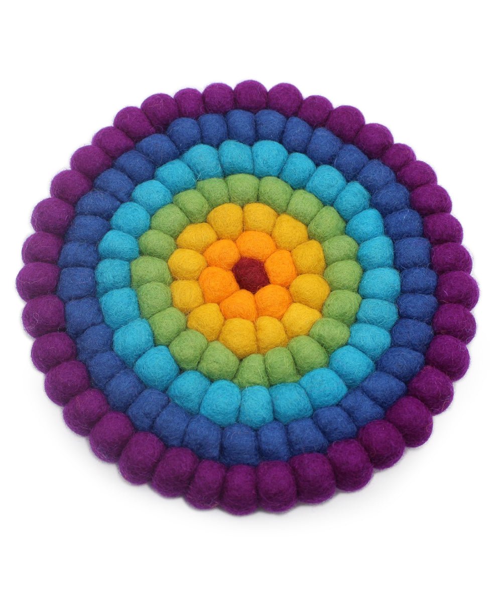 Chakra Colors Felted Wool Trivet - Trivets