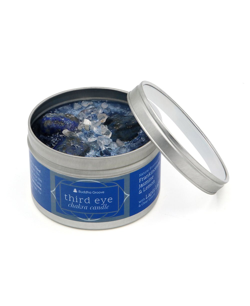 Chakra Gemstone Candles With Essential Oils - Candles Crown Chakra