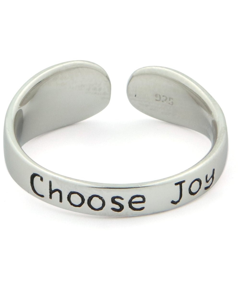 Choose Joy Inspirational Mantra Ring - Rings