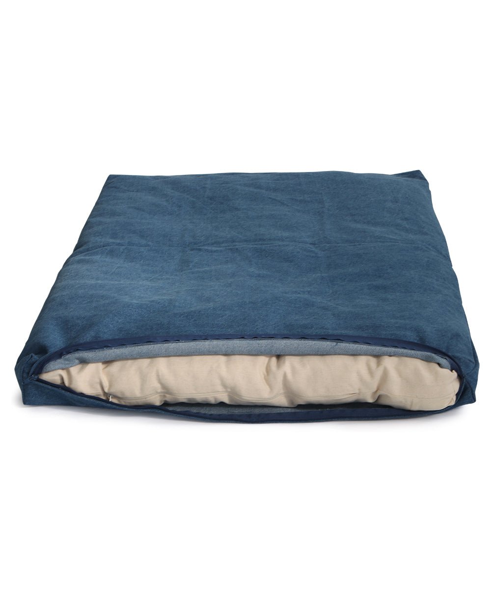 Classic Blue Zabuton Meditation Mat Cushion - Massage Cushions