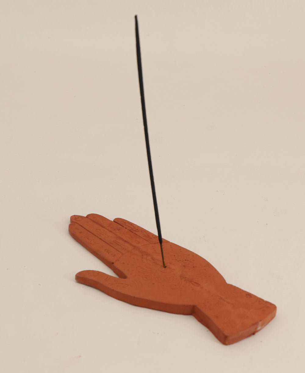 Concrete Boho Incense Burner with Chakra Incense Pack - Incense Holders Moon Face