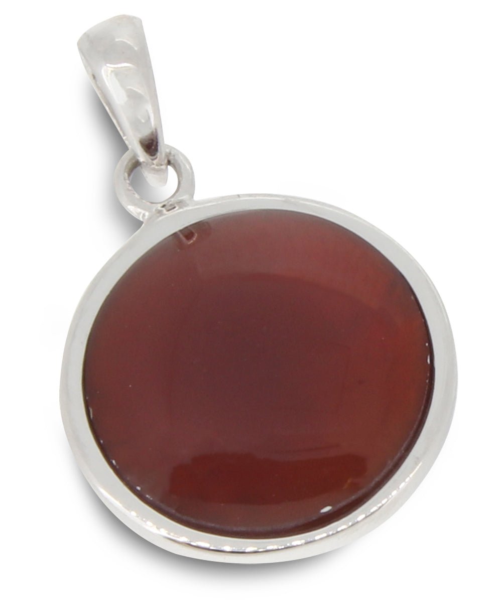 Courage Carnelian Sterling Silver Pendant - Pendant