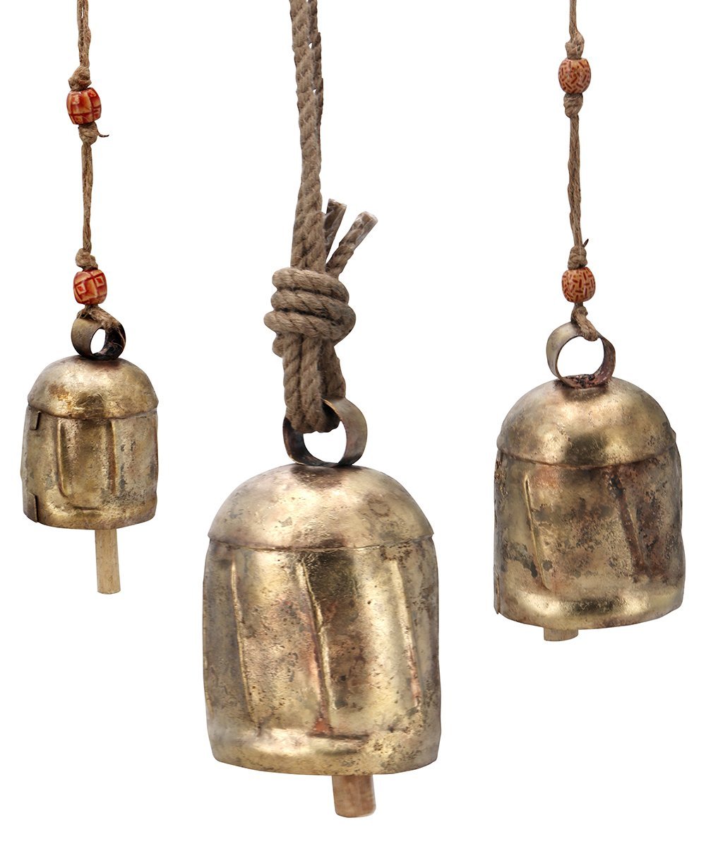 Deep Toned Traditional Indian Copper Cow Bells, Fair Trade – Buddha Groove