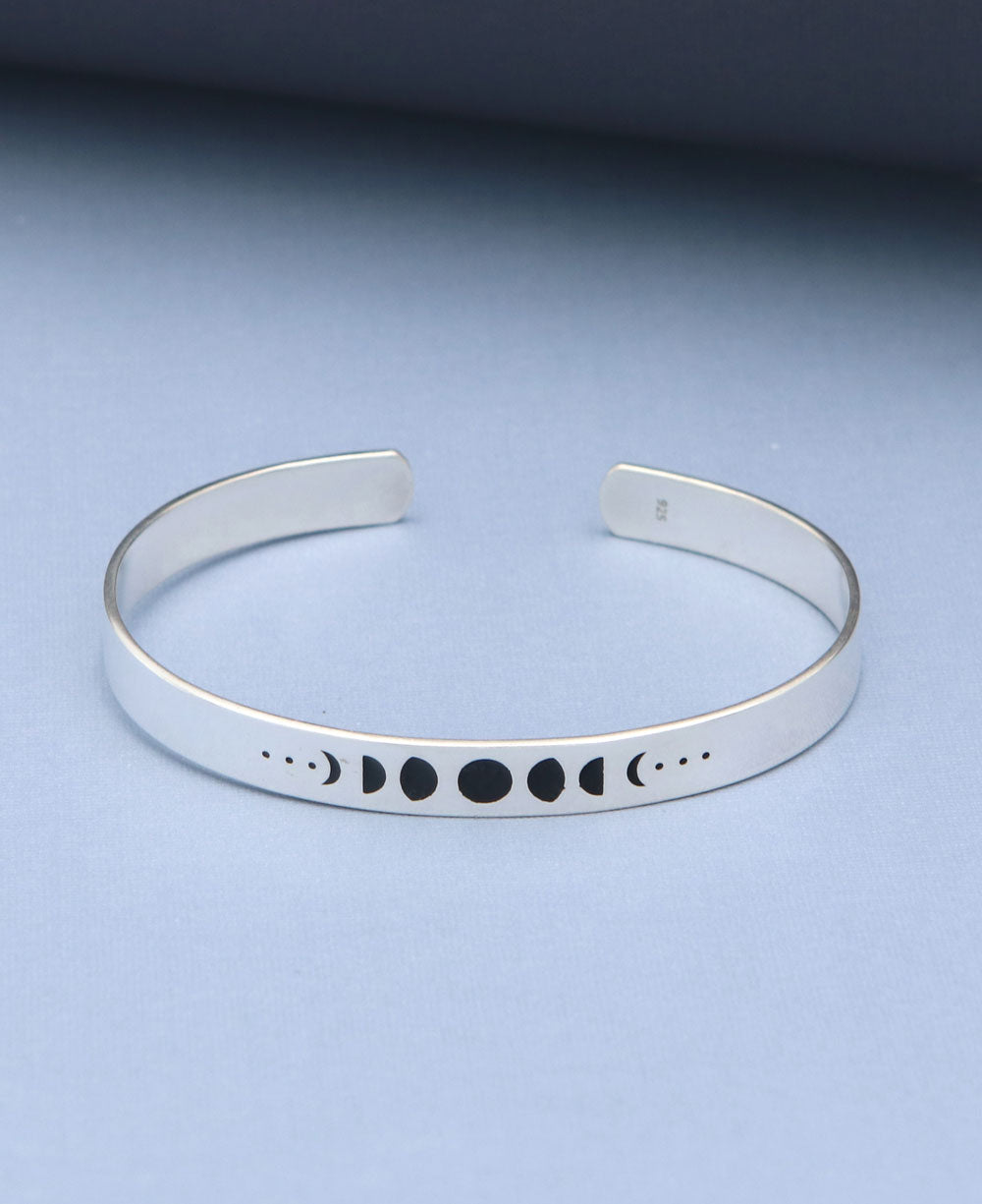 Embrace Change Buddha Groove Sterling Silver Moon Bracelet - Bracelets