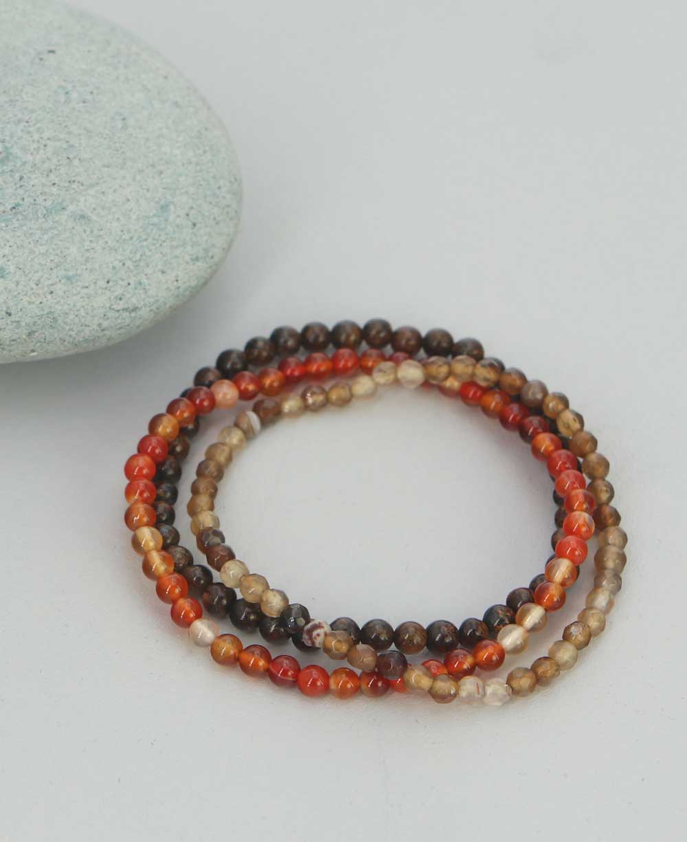 Energy Bracelets for Courage and Confidence, Set of 3 - Bracelets