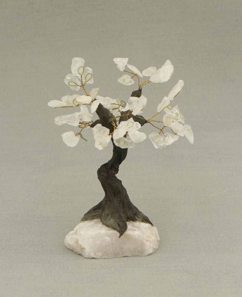 Energy Healing Clear Quartz Bonsai Tree - Home & Garden