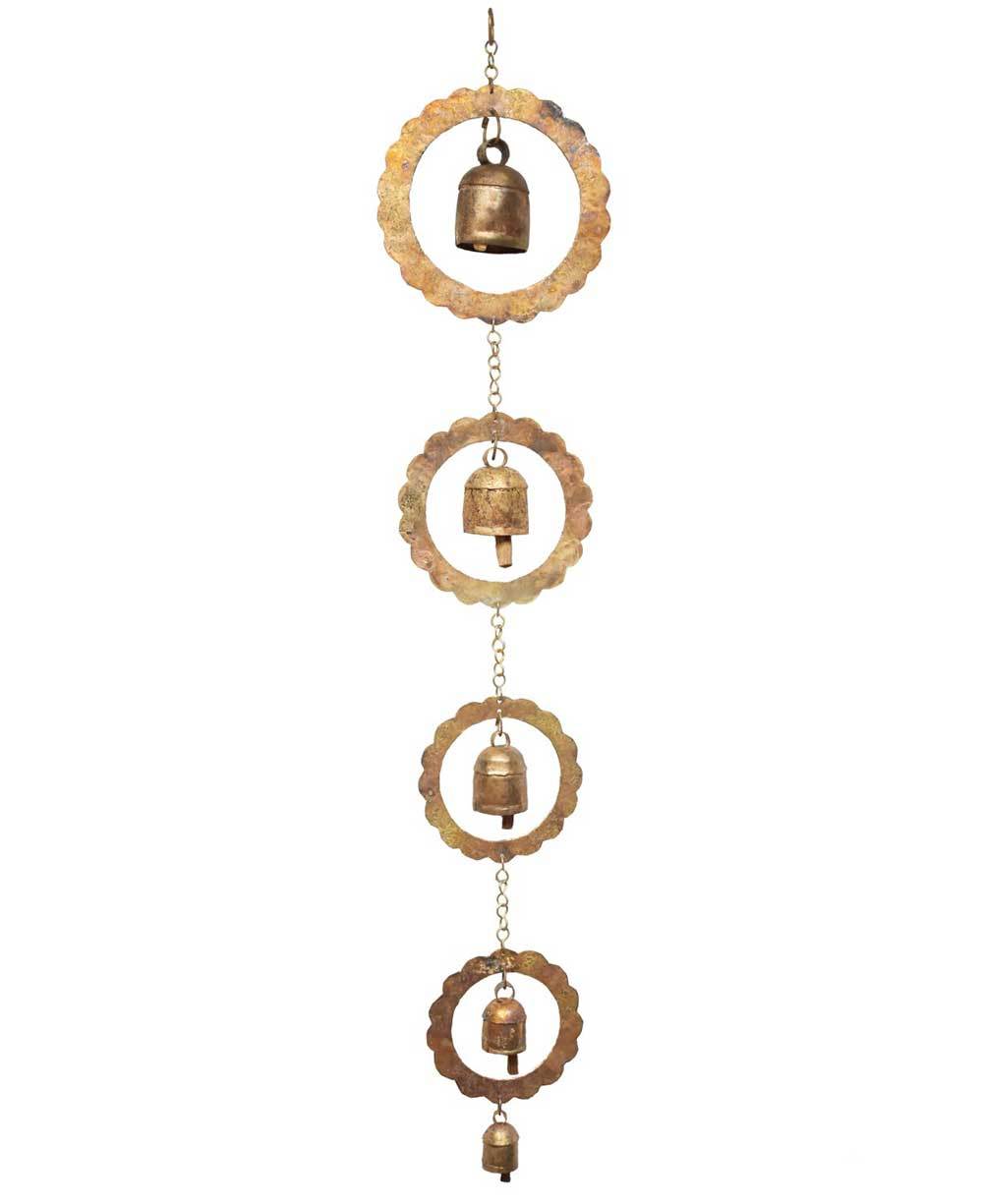 Fair Trade Blossom Chime with Indian Bells - Wall Art