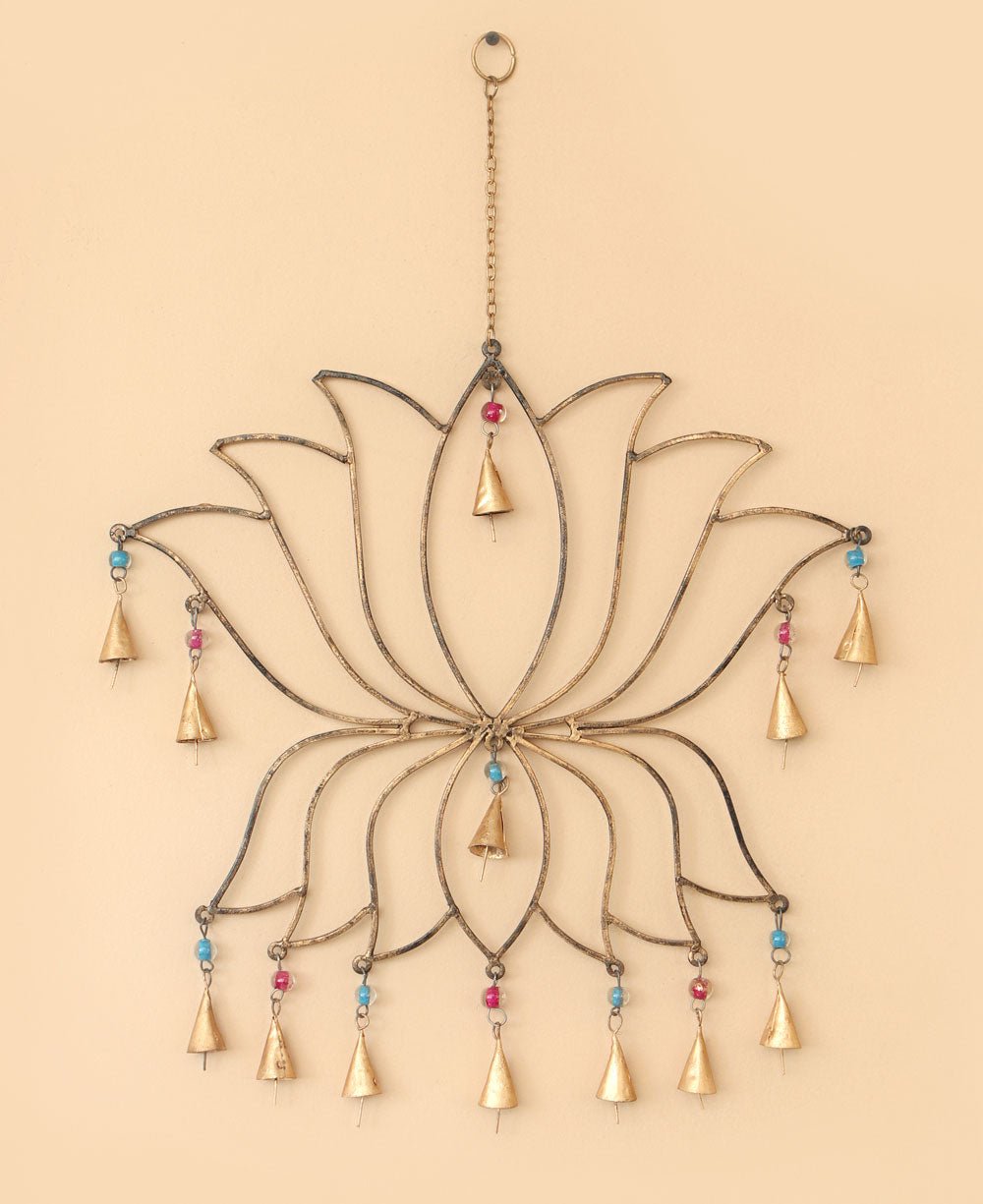Fair Trade Reflection Lotus Chime and Wall Art - Wind Chimes
