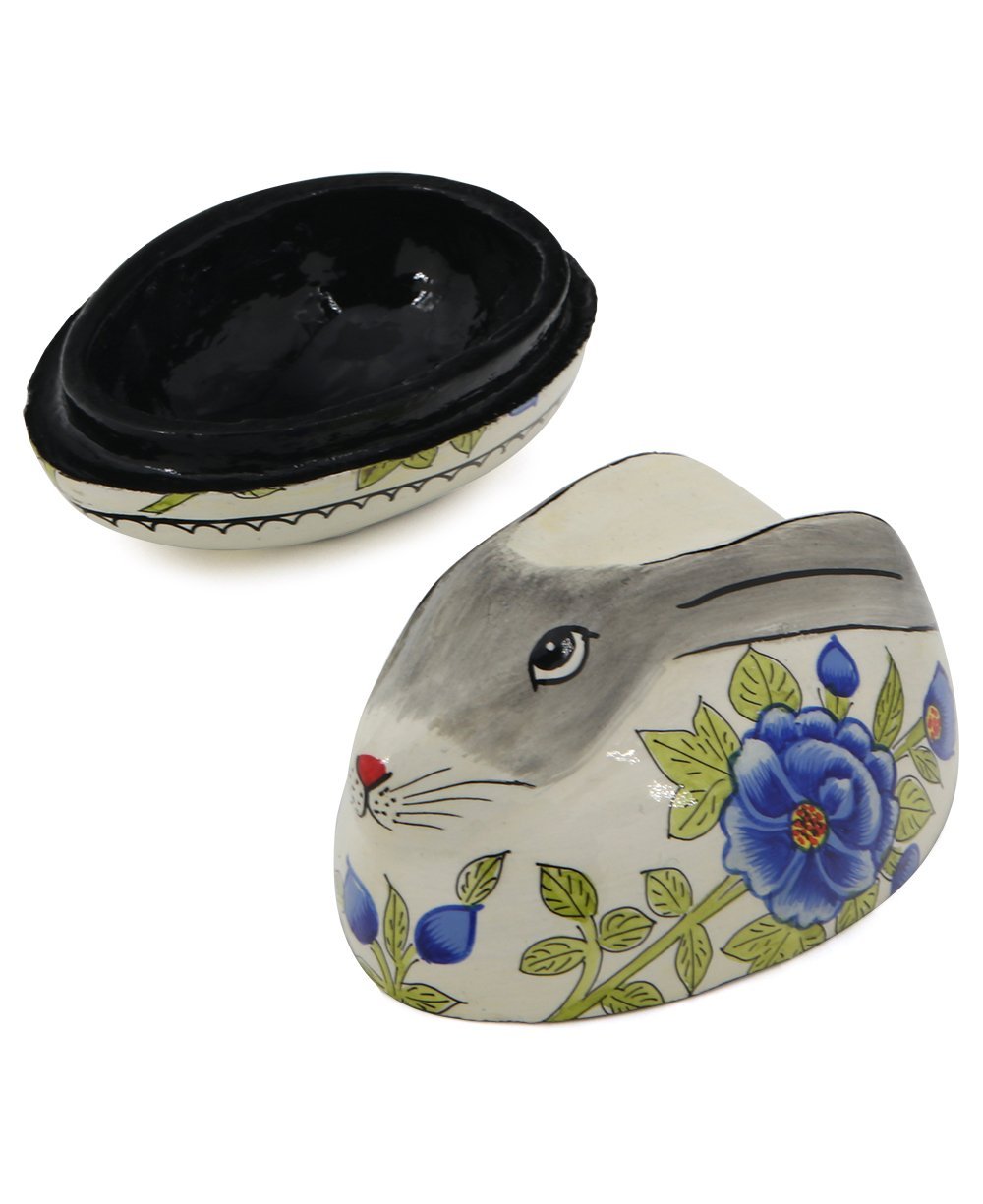 Fairtrade Grey Bunny Trinket Box - Gift Boxes & Tins