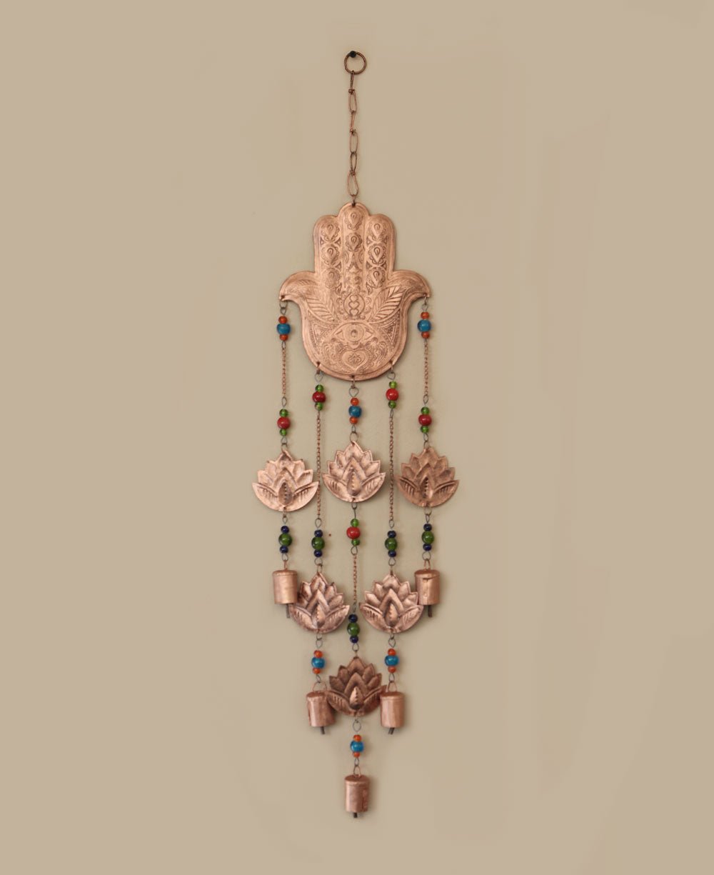 Indian Traditional Brass Welcome Namaste Lady Hanging For Wall