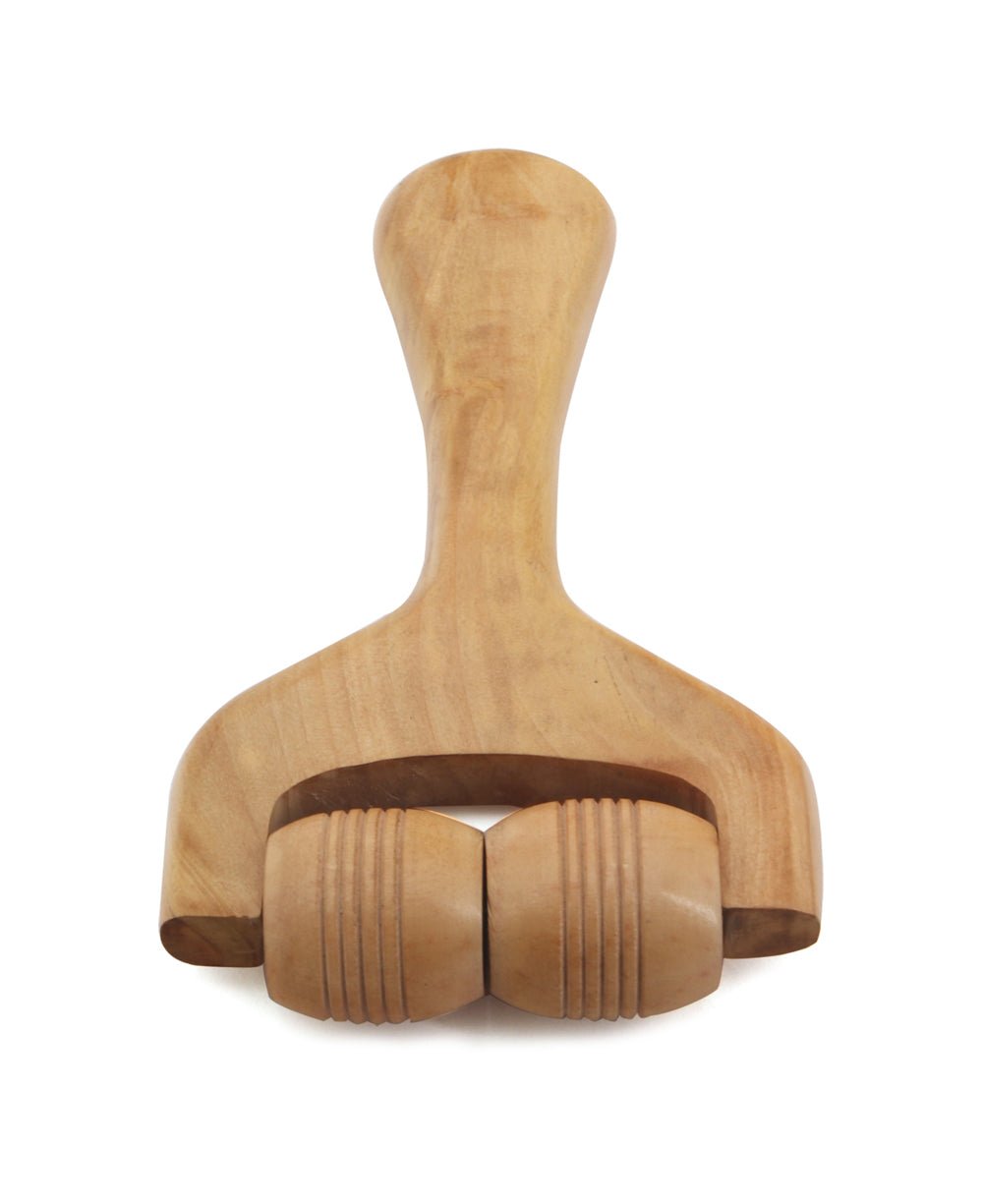 Fairtrade Handheld Wood Body Roller Massager - Manual Massage Tools