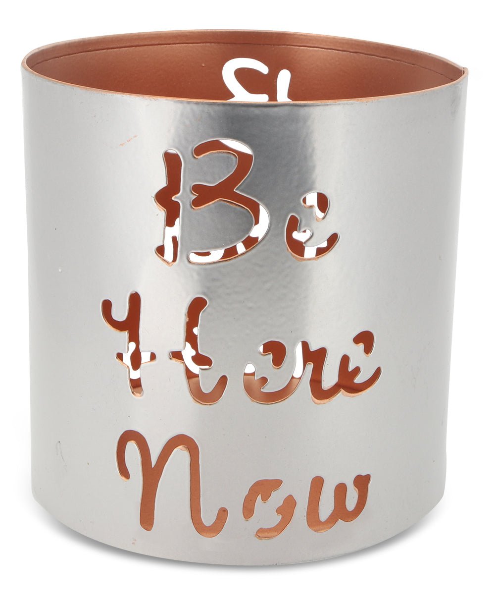 Fairtrade Inspirational Be Here Now Candle / Pen Holder - Candle Holders