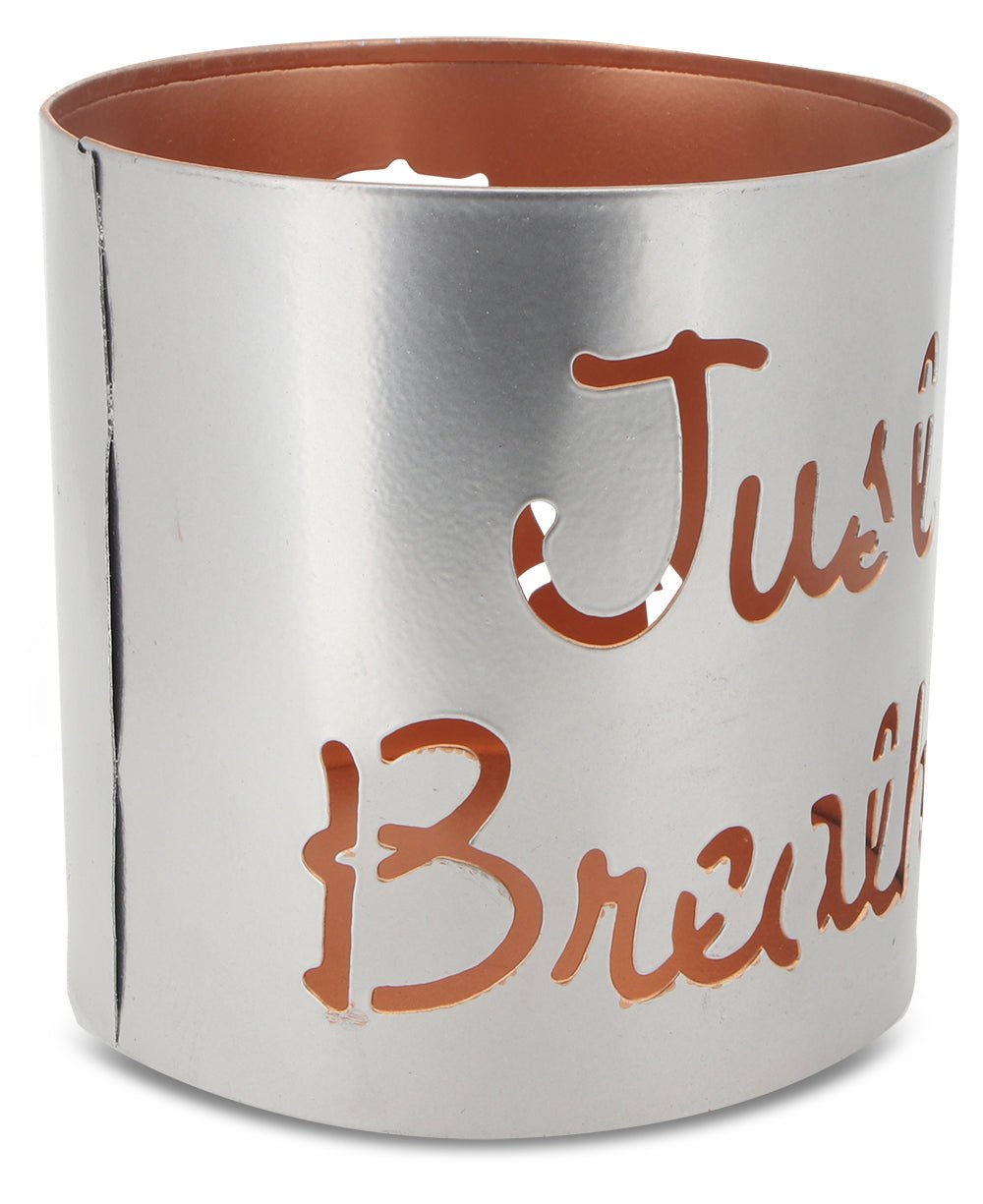 Fairtrade Inspirational Just Breathe Candle / Pen Holder - Candle Holders