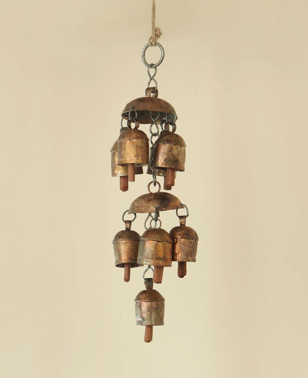 Fairtrade Traditional Double Layered Bell Hanging Chime - Wind Chimes