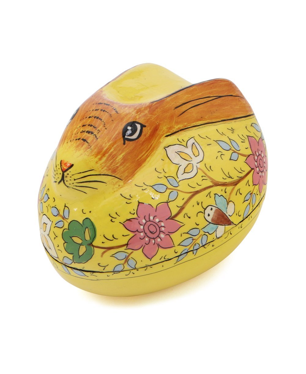 Fairtrade Yellow Bunny Trinket Box | Cultural Elements