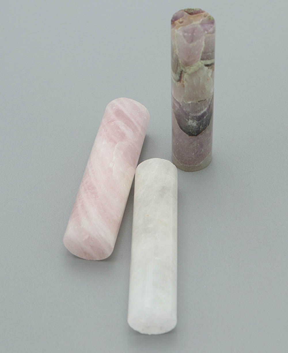 Gemstone Massage Rollers - Massage Stones Rose Quartz