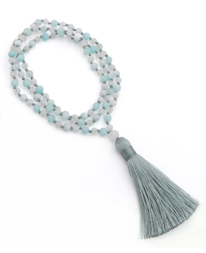 Gemstone Meditation Mala for Inner Peace and Calm - Prayer Beads