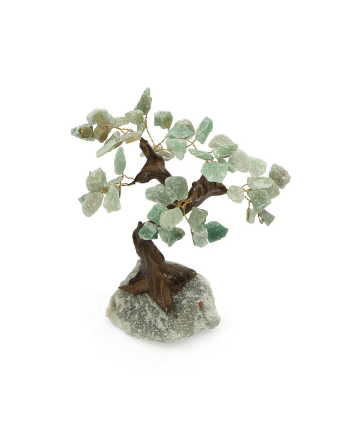 Green Calcite Gemstone Bonsai Tree - Home & Garden