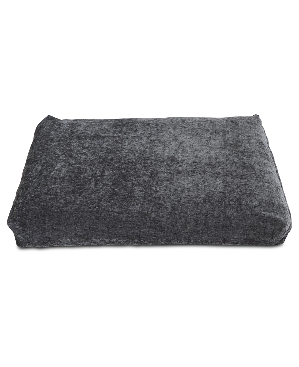 Grey Chenille Zabuton Meditation Cushion - Massage Cushions