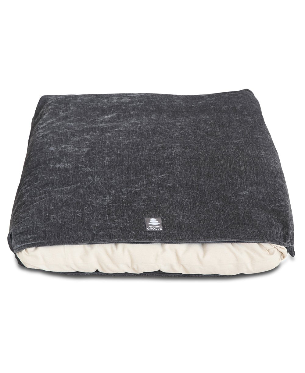 Grey Chenille Zabuton Meditation Cushion - Massage Cushions